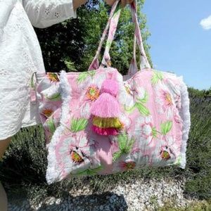 Maui Boho Tote - Pink